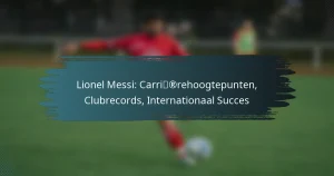Lionel Messi: Carrièrehoogtepunten, Clubrecords, Internationaal Succes