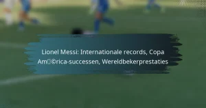 Lionel Messi: Internationale records, Copa América-successen, Wereldbekerprestaties
